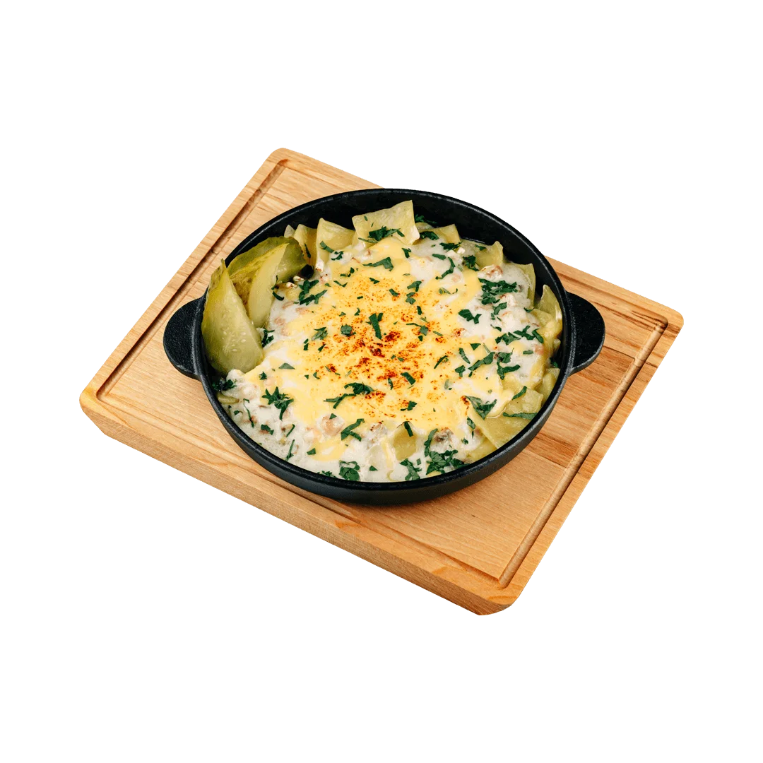 Лазанки с грудинкой и грибами